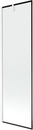Mexen Next jednokrídlová sprchová zástena 60 x 150 cm, čierny rám, biely - 895-060-000-00-70-20