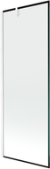 Mexen Next 1-krídlová sprchová zástena 70 x 150 cm, čierny rám, biely - 895-070-000-00-70-20