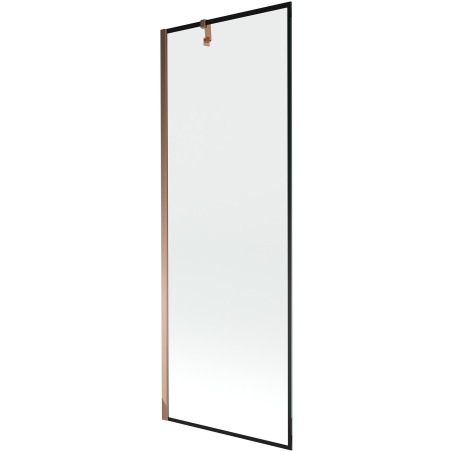 Mexen Next jednokrídlová sprchová zástena 70 x 150 cm, čierny rám, ružové zlato - 895-070-000-00-70-60