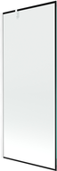 Mexen Next sprchová zástenka 1-krídlová 80 x 150 cm, čierny rám, biely - 895-080-000-00-70-20