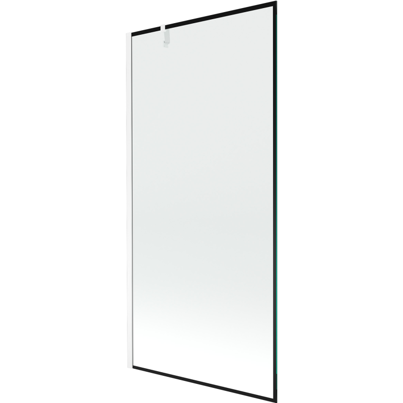 Mexen Next jednokrídlová sprchová zástena 90 x 150 cm, čierny rám, biela - 895-090-000-00-70-20