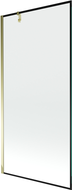 Mexen Next jednokrídlový sprchový panel 90 x 150 cm, čierny rám, zlatý - 895-090-000-00-70-50
