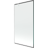 Mexen Next sprchová zástena 1-krídlová 100 x 150 cm, čierny rám, biely - 895-100-000-00-70-20
