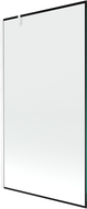 Mexen Next sprchová zástena 1-krídlová 100 x 150 cm, čierny rám, biely - 895-100-000-00-70-20