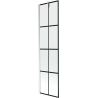 Mexen Next sprchová zástenka 1-krídlová 50 x 150 cm, čierna mriežka, chróm - 895-050-000-00-77-01
