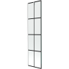 Mexen Next vaňová zástena 1-krídlová 50 x 150 cm, čierna mriežka, biela - 895-050-000-00-77-20