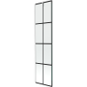 Mexen Next vaňová zástena jednokrídlová 50 x 150 cm, Čierny vzor, Biela - 895-050-000-00-77-20