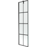 Mexen Next vanová zástena, 1-krídlová, 50 x 150 cm, čierna mriežka, čierna - 895-050-000-00-77-70