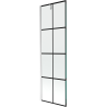 Mexen Next vanová zábrana 1-skladací 60 x 150 cm, čierna mriežka, chróm - 895-060-000-00-77-01