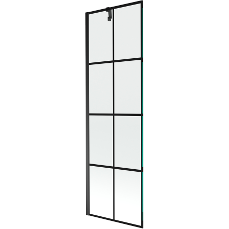 Mexen Next jednokrídlový sprchový paraván 60 x 150 cm, čierna mriežka, čierny - 895-060-000-00-77-70