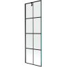 Mexen Next jednokrídlový sprchový paraván 60 x 150 cm, čierna mriežka, čierny - 895-060-000-00-77-70