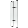 Mexen Next sprchová zástena 1-krídlová 70 x 150 cm, čierna mriežka, chróm - 895-070-000-00-77-01