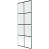 Mexen Next sprchová zástena 1-krídlová 70 x 150 cm, čierna mriežka, biela - 895-070-000-00-77-20
