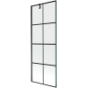 Mexen Next sprchová zástena 1-krídlová 70 x 150 cm, čierna mriežka, čierna - 895-070-000-00-77-70