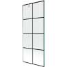 Mexen Next sprchová zástena 1-krídlová 80 x 150 cm, čierna mriežka, chróm - 895-080-000-00-77-01