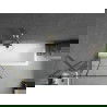 Mexen Next vaňová zástena jednokrídlová 80 x 150 cm, Čierny vzor, Zlatá - 895-080-000-00-77-50