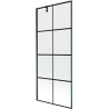 Mexen Next sprchová zástenia 1-krídlo 80 x 150 cm, čierna mriežka, čierna - 895-080-000-00-77-70