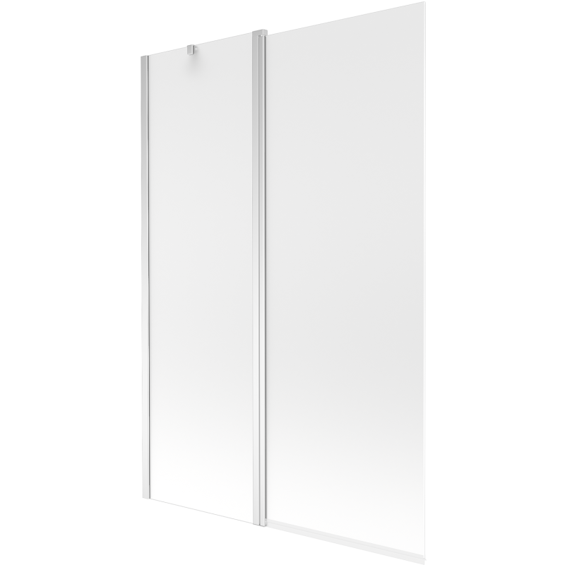 Mexen Flip dvojkrídlová vaňová zástenka 120 x 150 cm, matná, chróm - 894-120-101-01-30