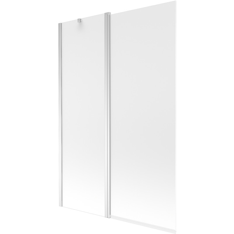 Mexen Flip vaňová zástena dvojdielna 120 x 150 cm, mrazené, chróm - 894-120-101-01-30