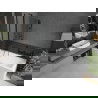 Mexen Flip vaňová zástena jednokrídlová 80 x 150 cm, Priehľadné, Čierna - 894-080-101-70-00