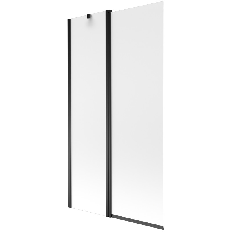 Mexen Flip vaňová zástena 2-krídlová 100 x 150 cm, mat, čierna - 894-100-101-70-30