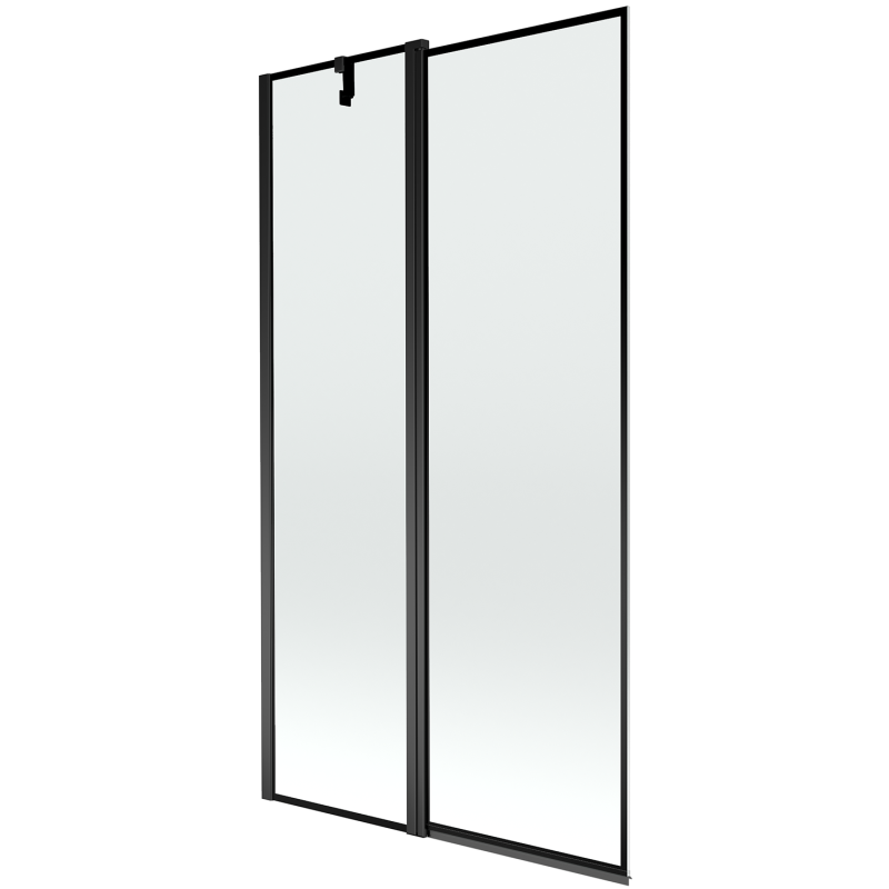 Mexen Flip Sprchová zástena dvojkrídlová 100 x 150 cm, čierny rám, čierna - 894-100-101-70-70