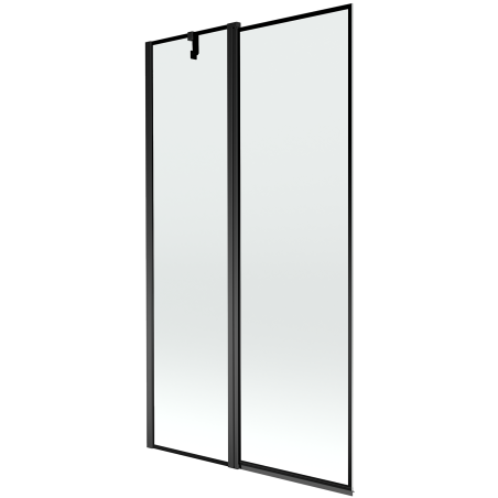 Mexen Flip Sprchová zástena dvojkrídlová 100 x 150 cm, čierny rám, čierna - 894-100-101-70-70