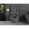 Mexen Madox misa wc Rimless s doskou s pomalým padaním slim, duroplast, šedá tmavá matná - 30154061