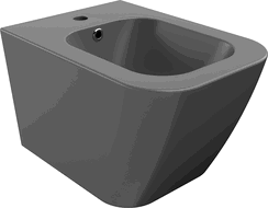 Mexen Madox bidet závesný, tmavosivý matný - 35155161