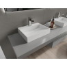 Mexen Ava umývadlo na dosku z konglomerátu 1/O 50 x 38 cm, biele - 23015001