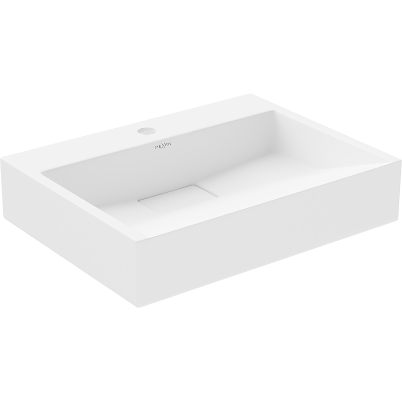 Mexen Ava umývadlo na dosku z konglomerátu 1/O 50 x 38 cm, biela - 23015001