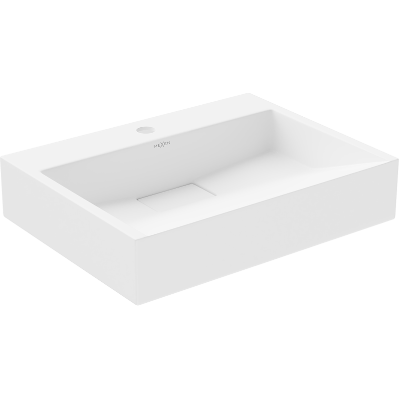 Mexen Ava umývadlo na dosku z konglomerátu 1/O 50 x 38 cm, biele - 23015001