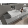 Mexen Ava doskový umývadlo z konglomerátu B/O 50 x 38 cm, biela - 23015000