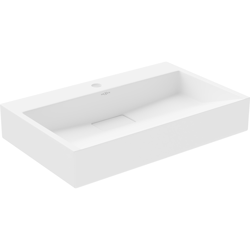Mexen Ava umývadlo na dosku z konglomerátu 1/O 60 x 38 cm, biele - 23016001