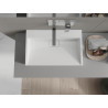 Mexen Ava umývadlo na dosku z konglomerátu B/O 60 x 38 cm, biele - 23016000
