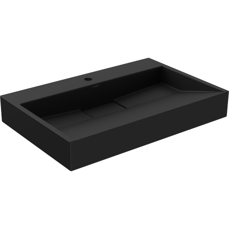 Mexen Ava umývadlo na dosku z kompozitu 1/O 70 x 46 cm, čierne - 23017071