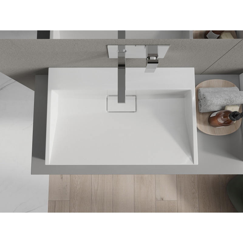 Mexen Ava umývadlo na dosku z kompozitu B/O 70 x 46 cm, biele - 23017000