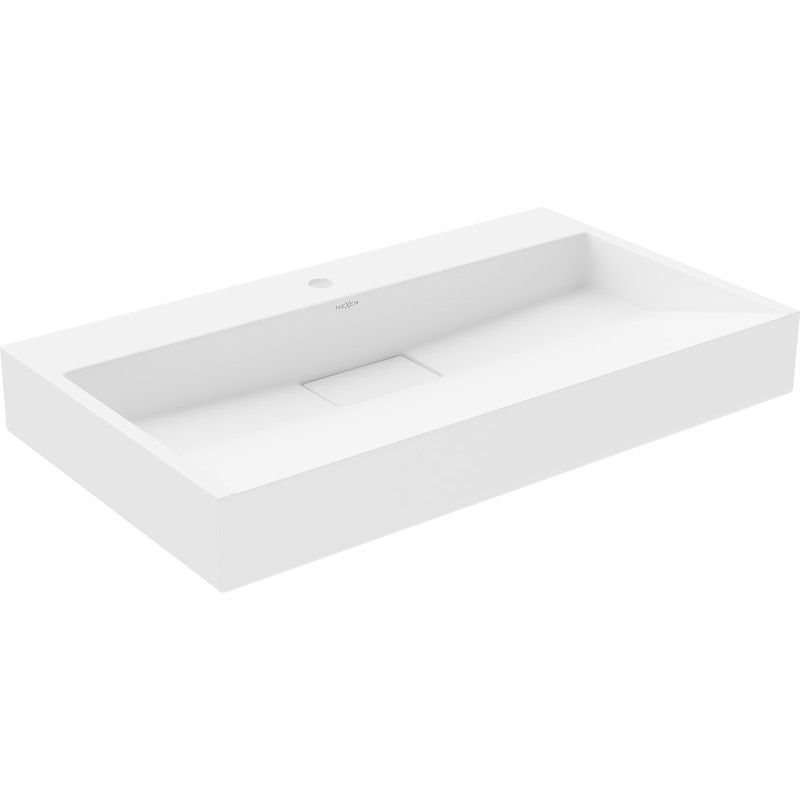 Mexen Ava umývadlo na dosku z konglomerátu 1/O 80 x 46 cm, biele - 23018001