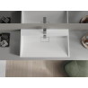 Mexen Ava dosková umývadlo z konglomerátu 1/O 80 x 46 cm, biela - 23018001