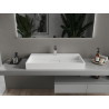 Mexen Ava umývadlo na dosku z konglomerátu 1/O 90 x 46 cm, biele - 23019001