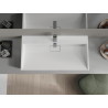 Mexen Ava umývadlo na dosku z konglomerátu 1/O 90 x 46 cm, biele - 23019001