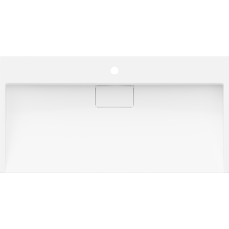 Mexen Ava doskovité umývadlo z konglomerátu 1/O 90 x 46 cm, biela - 23019001