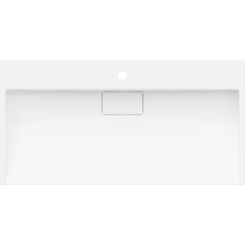 Mexen Ava návrhové umývadlo z konglomerátu 1/O 90 x 46 cm, biele - 23019001