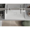 Mexen Ava dosková umývadlo z konglomerátu B/O 100 x 46 cm, biela - 23011000