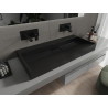Mexen Ava Nadstolové umývadlo z konglomerátu B/O 100 x 46 cm, čierne - 23011070