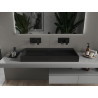 Mexen Ava Nadstolové umývadlo z konglomerátu B/O 100 x 46 cm, čierne - 23011070