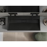 Mexen Ava Nadstolové umývadlo z konglomerátu B/O 100 x 46 cm, čierne - 23011070