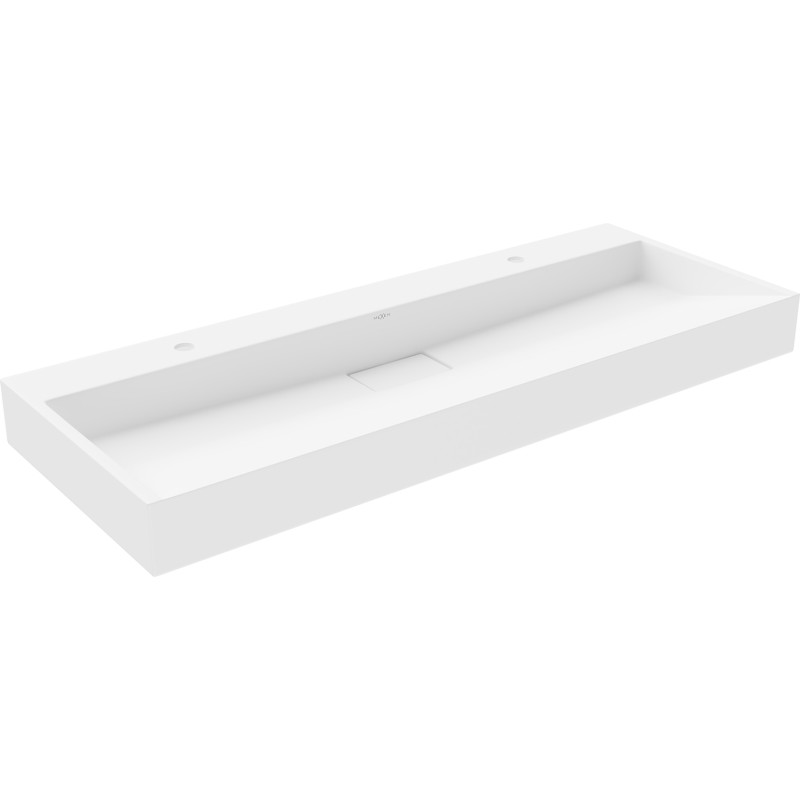 Mexen Ava umývadlo na dosku z konglomerátu 2/O 120 x 46 cm, biele - 23011202