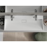 Mexen Ava nábrežný umývadlo z konglomerátu 2/O 120 x 46 cm, biely - 23011202