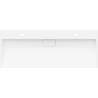 Mexen Ava nábrežný umývadlo z konglomerátu 2/O 120 x 46 cm, biely - 23011202